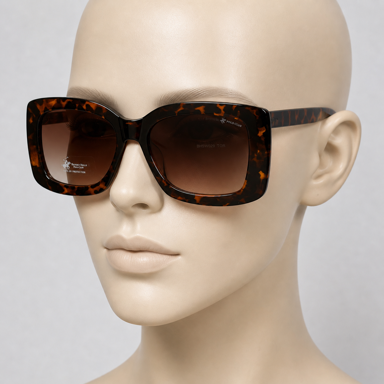 Beverly Hills Polo Club Sunglasses Full-Rim Cat Eye bhsw029 tor
