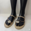 New Women's Rose Gold Water Drop Diamond Lightweight Beach Sandals Size 8 us