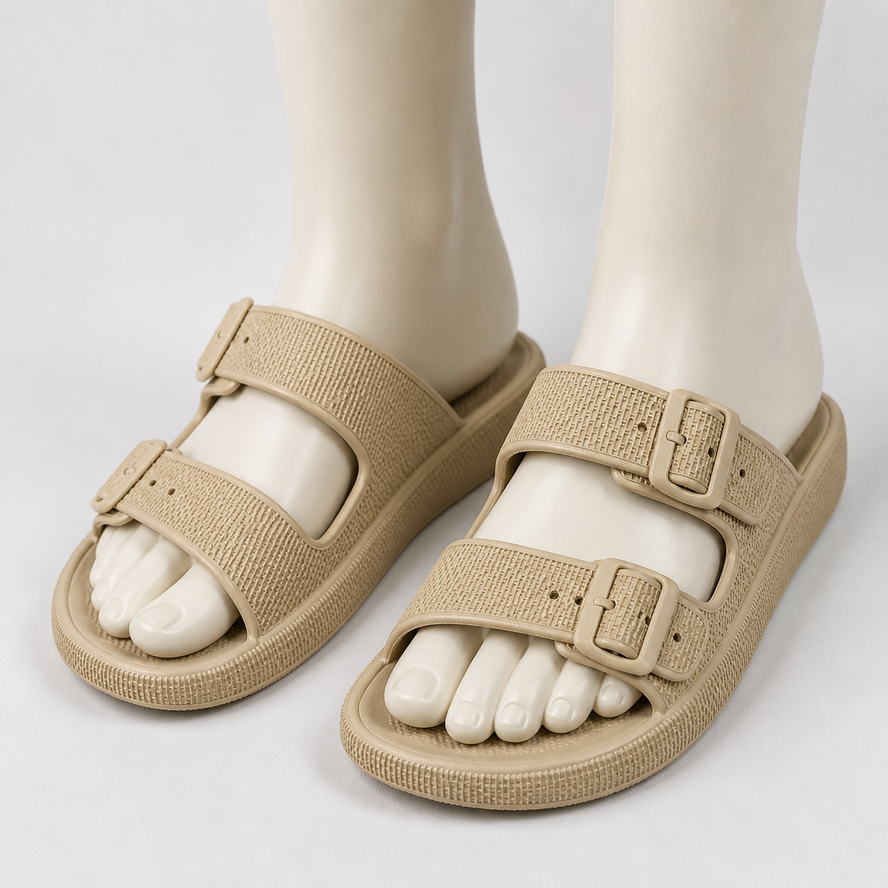 Xray Women Men Double Buckle Adjustable Eva Slide Slippers Cloud Pillow Sandals