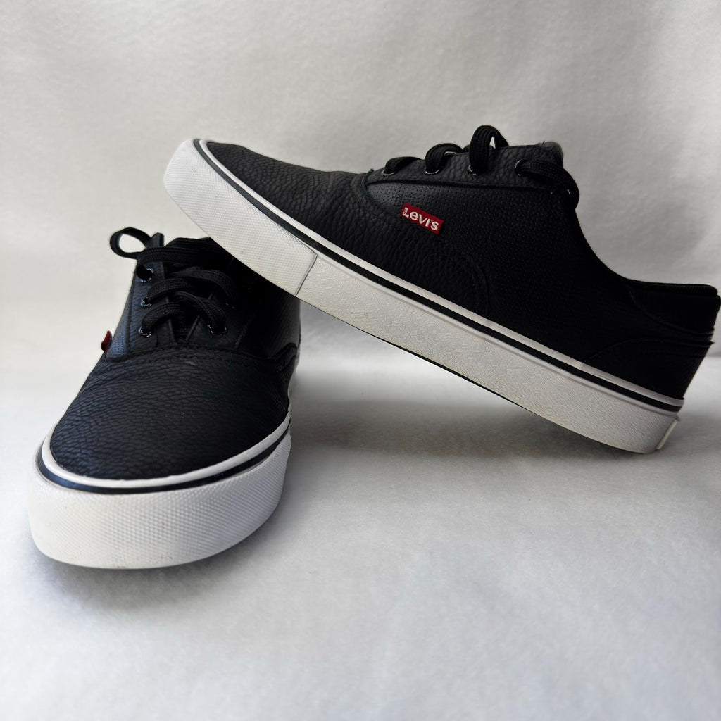 Levi's men's Ethan S WX Casual Fashion Sneaker Black Shoes Size 8.5 US