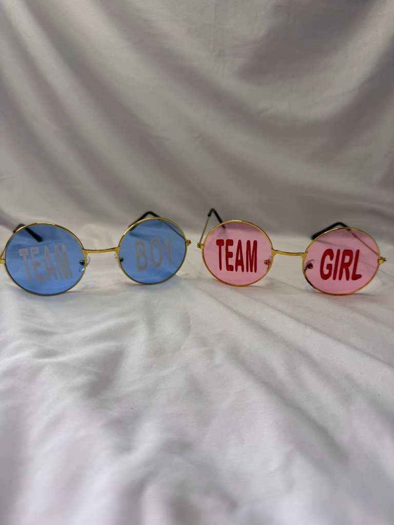 Reaveal Glasses Bleu And Pink Sungglasses Frameless Team Girl, Team Boy