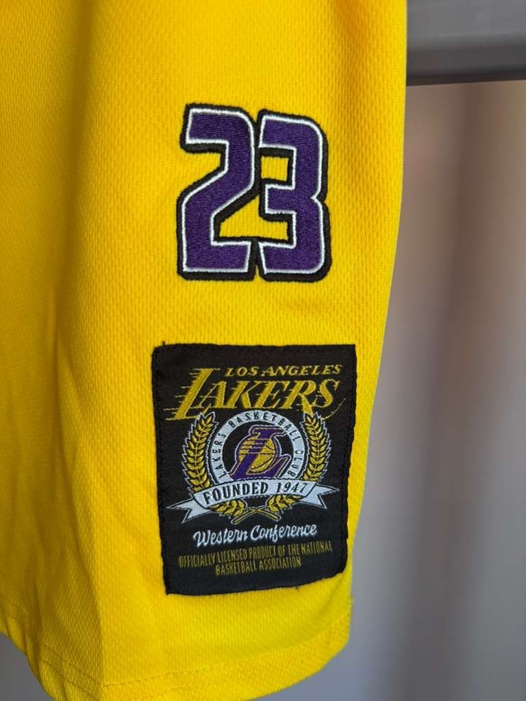 Los Angeles Lakers Jersey Mens M Yellow Ultra Game Lebron NBA Basketball