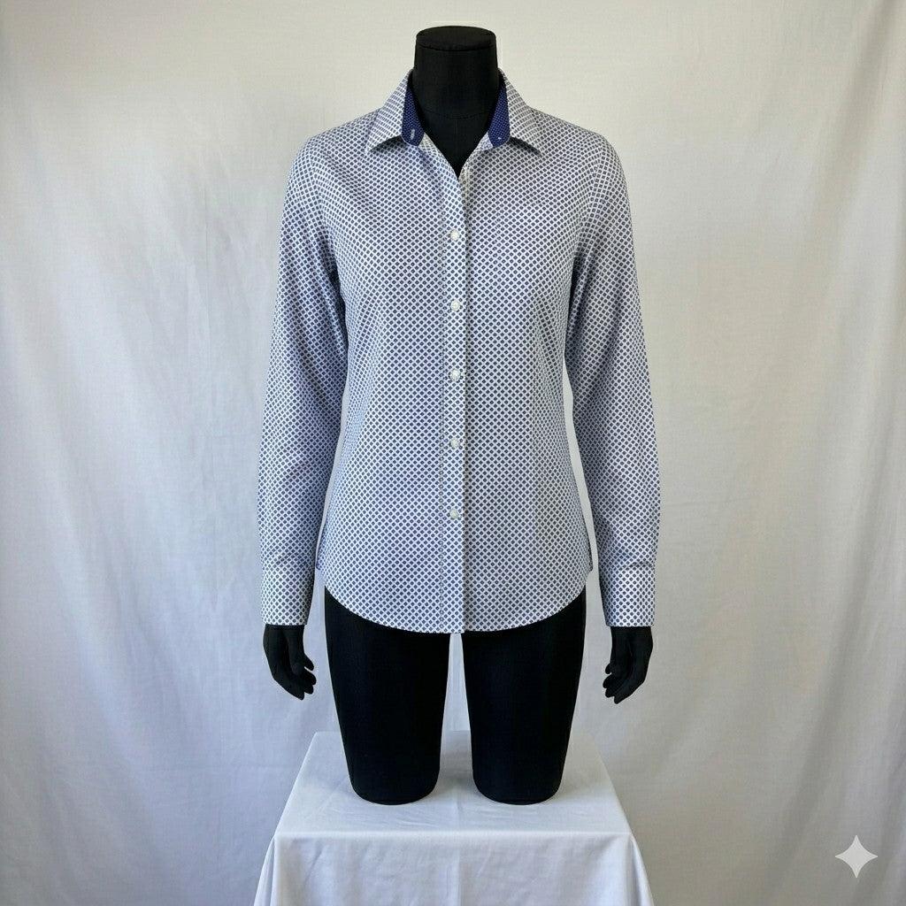 Mens Planet B Super Soft Collection Long Sleeve Button Up Shirt, Size M