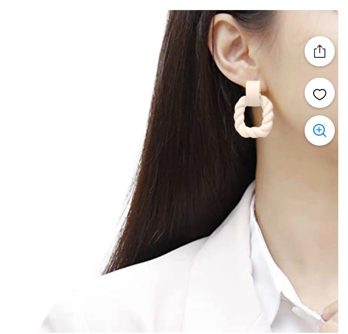 Square Earrings Acrylic Women's,girls About 30mm×41mm