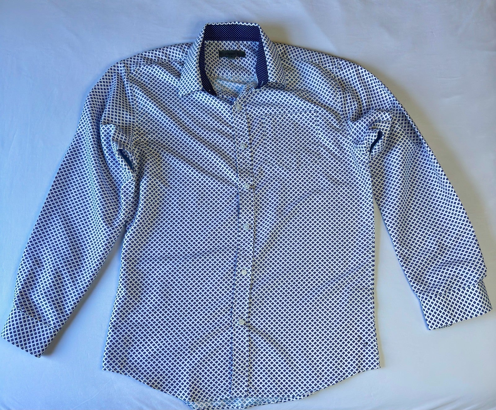 Mens Planet B Super Soft Collection Long Sleeve Button Up Shirt, Size M