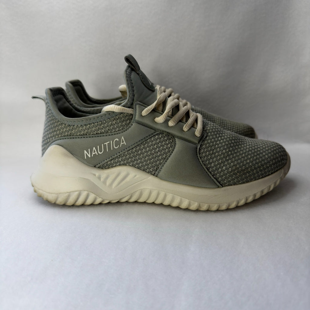 Nautica Gray Fashion Sneakers Lace Up Shoes Casual Lightweight Womens Size 8