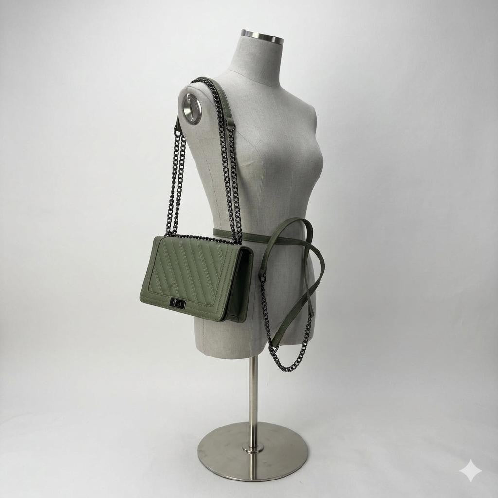 Crossbody Bag With Chain Strap