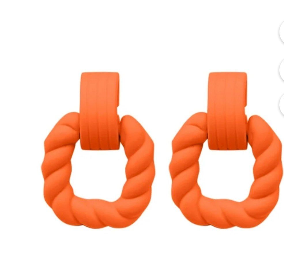 Square Earrings Acrylic Women's,girls About 30mm×41mm