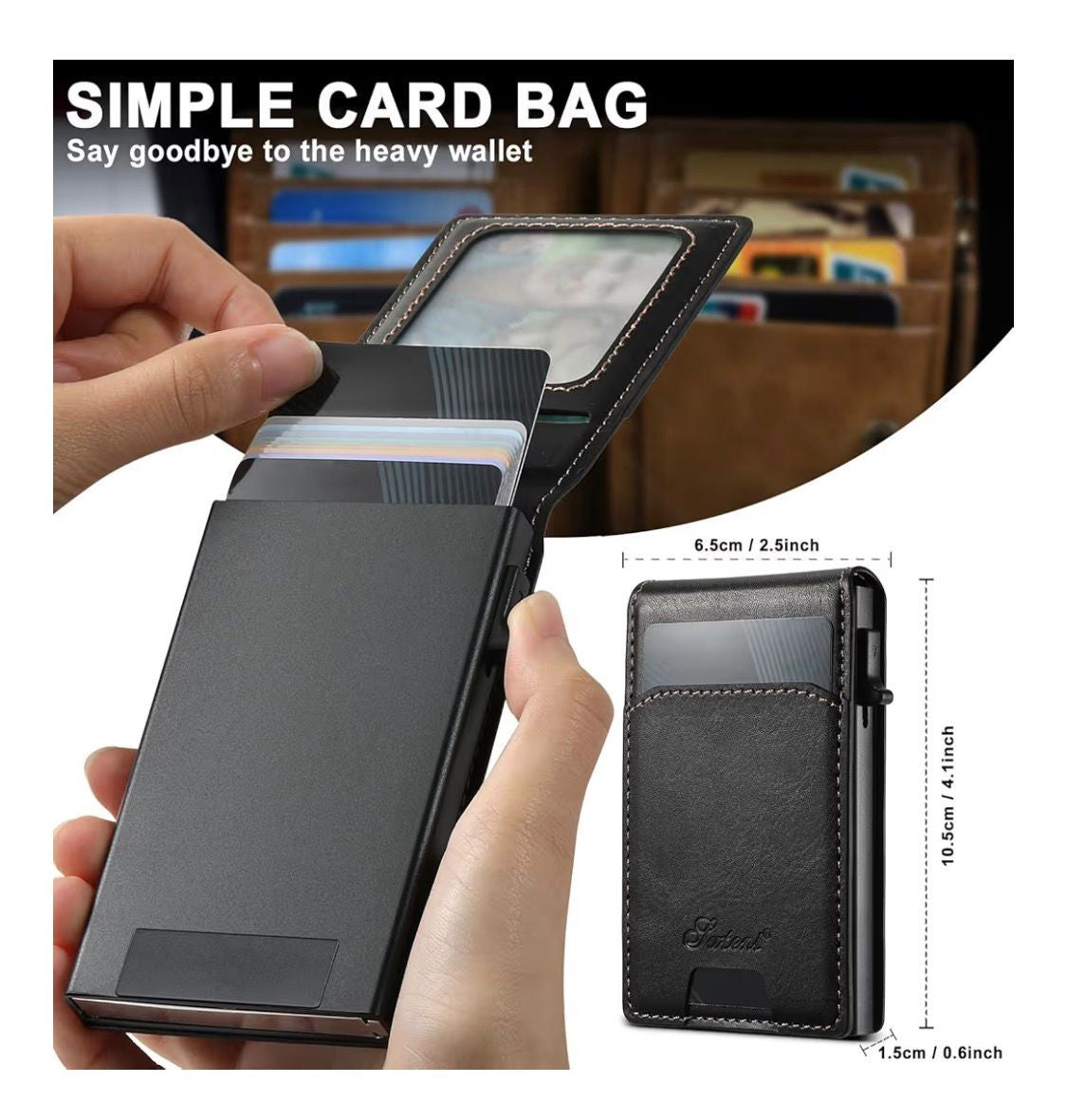 Case for iPhone 15 Pro Max,Lychee Pattern Oil Wax Pattern PU Leather Case 2 in 1