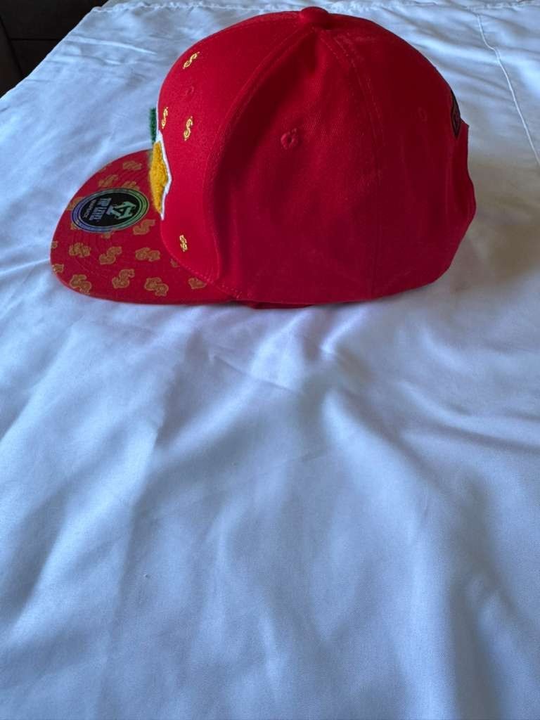 Top Level Snapback Money Hat Red Dollar Sign Adjustable Cap H011