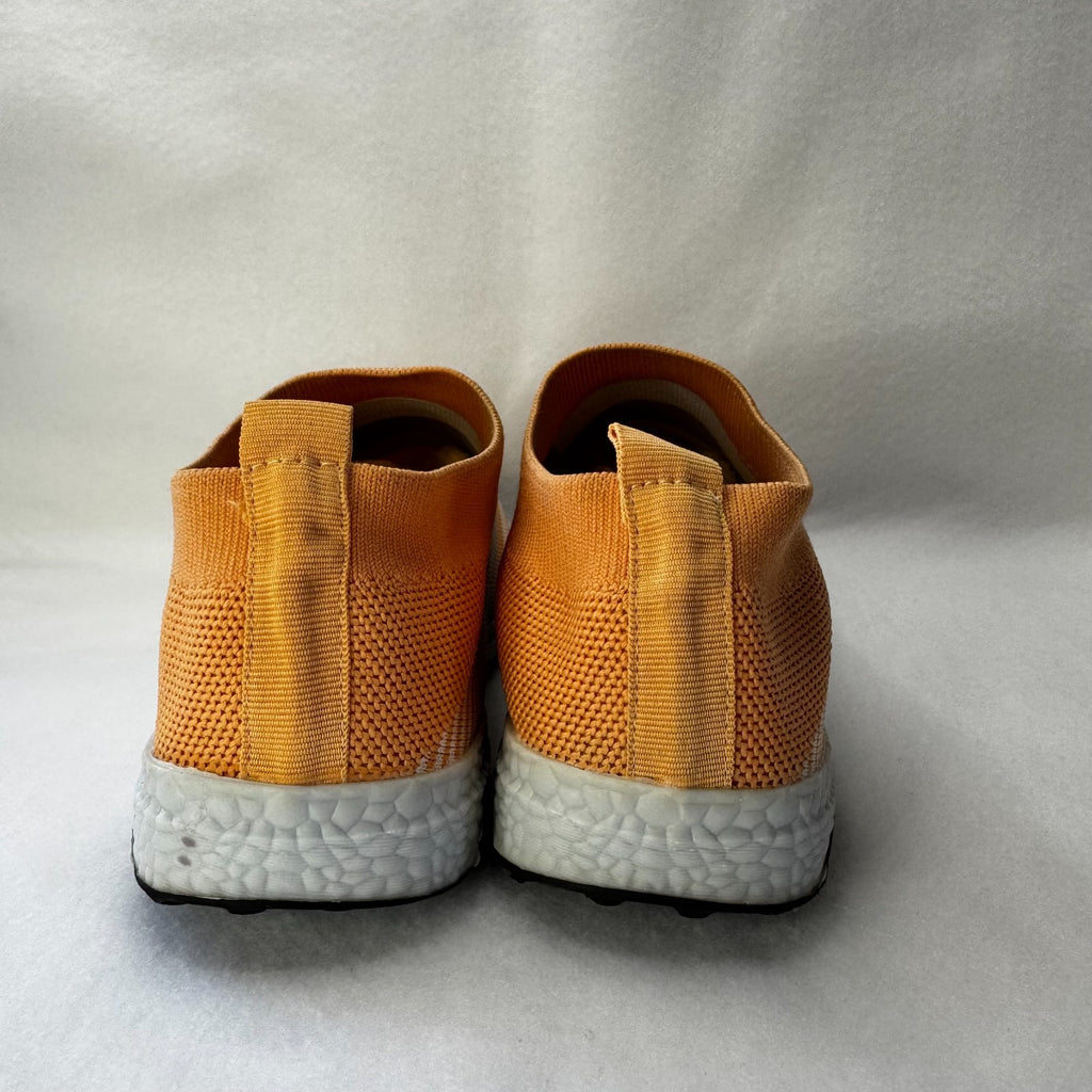 Color Mixed Knit Breathable Sneakers For Women Non Soft Casual Flats Slip On