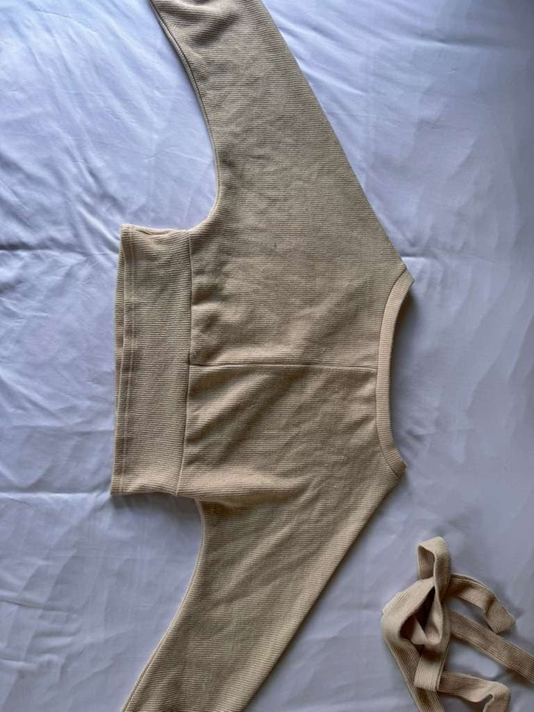 Womens Tan and Cream Jumper Size Large
