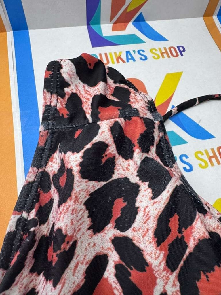 Women's Swimsuit Size 0XL Shein Leopard Animal Print One Piece