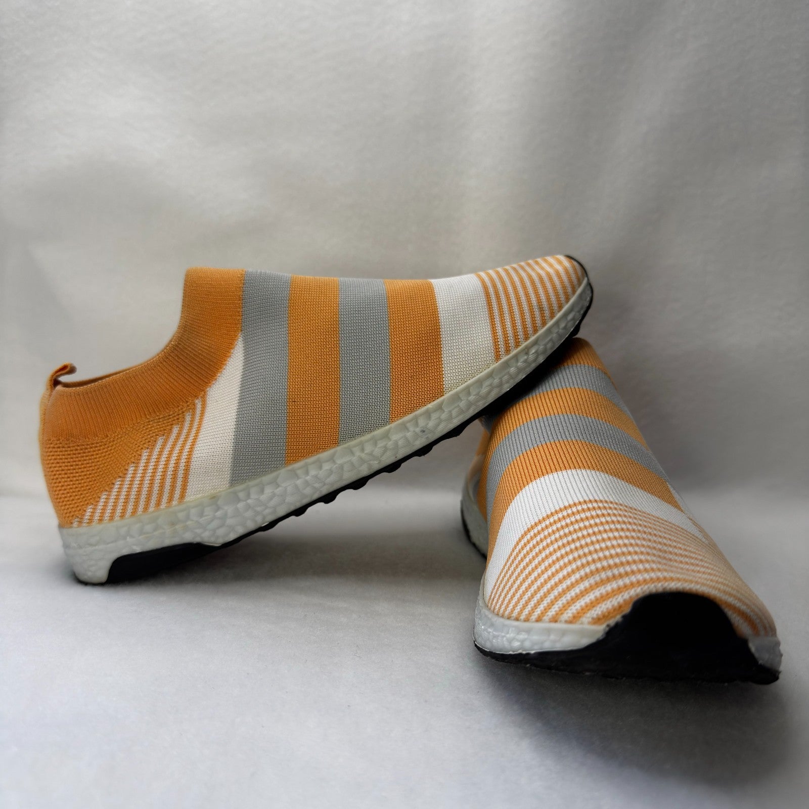 Color Mixed Knit Breathable Sneakers For Women Non Soft Casual Flats Slip On