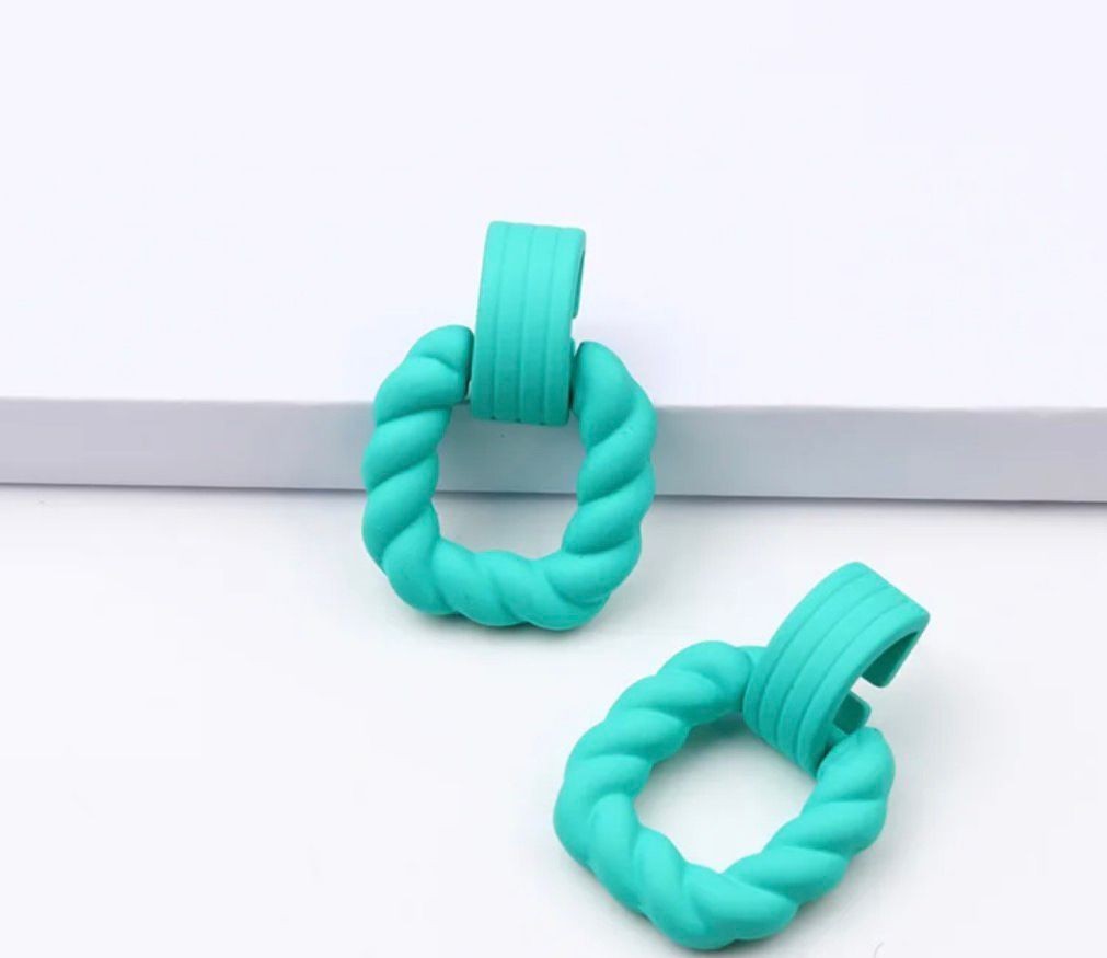 Square Earrings Acrylic Women's,girls About 30mm×41mm