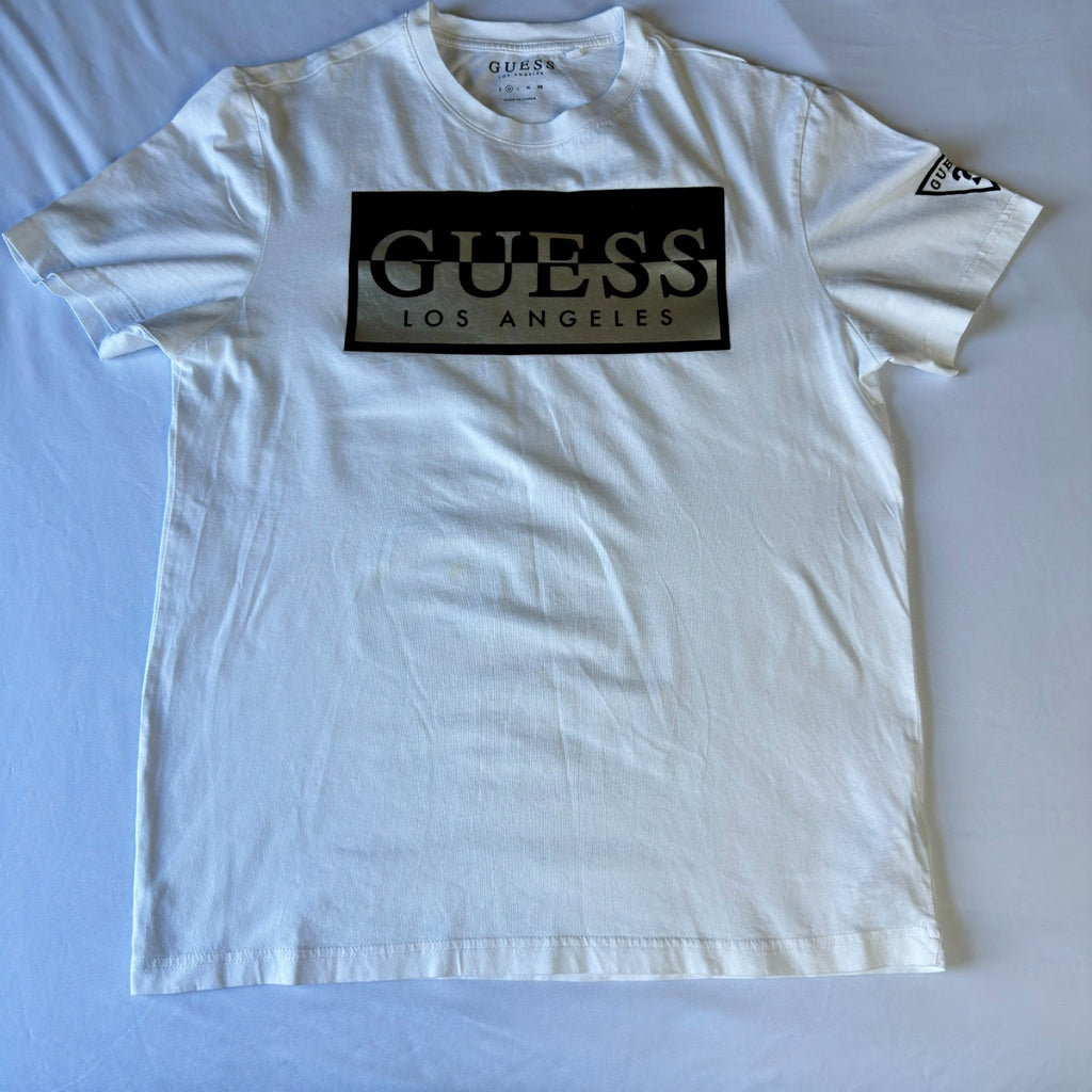 Guesse Los Angeles men's Crew Neck Logo T-Shirt, Size M