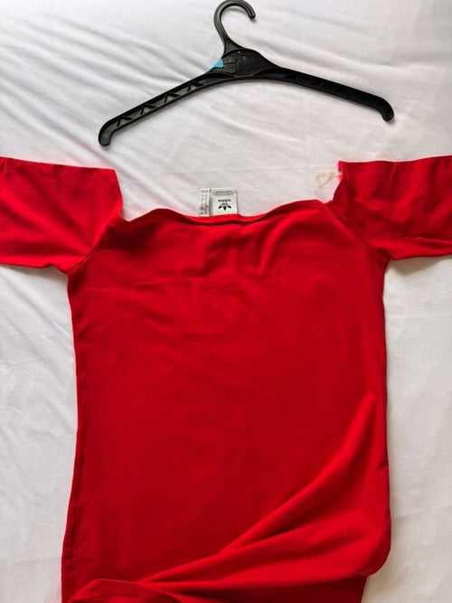 ADIDAS ORIGINALS 3 STRIPES OFF THE SHOULDER DRESS  Size Large