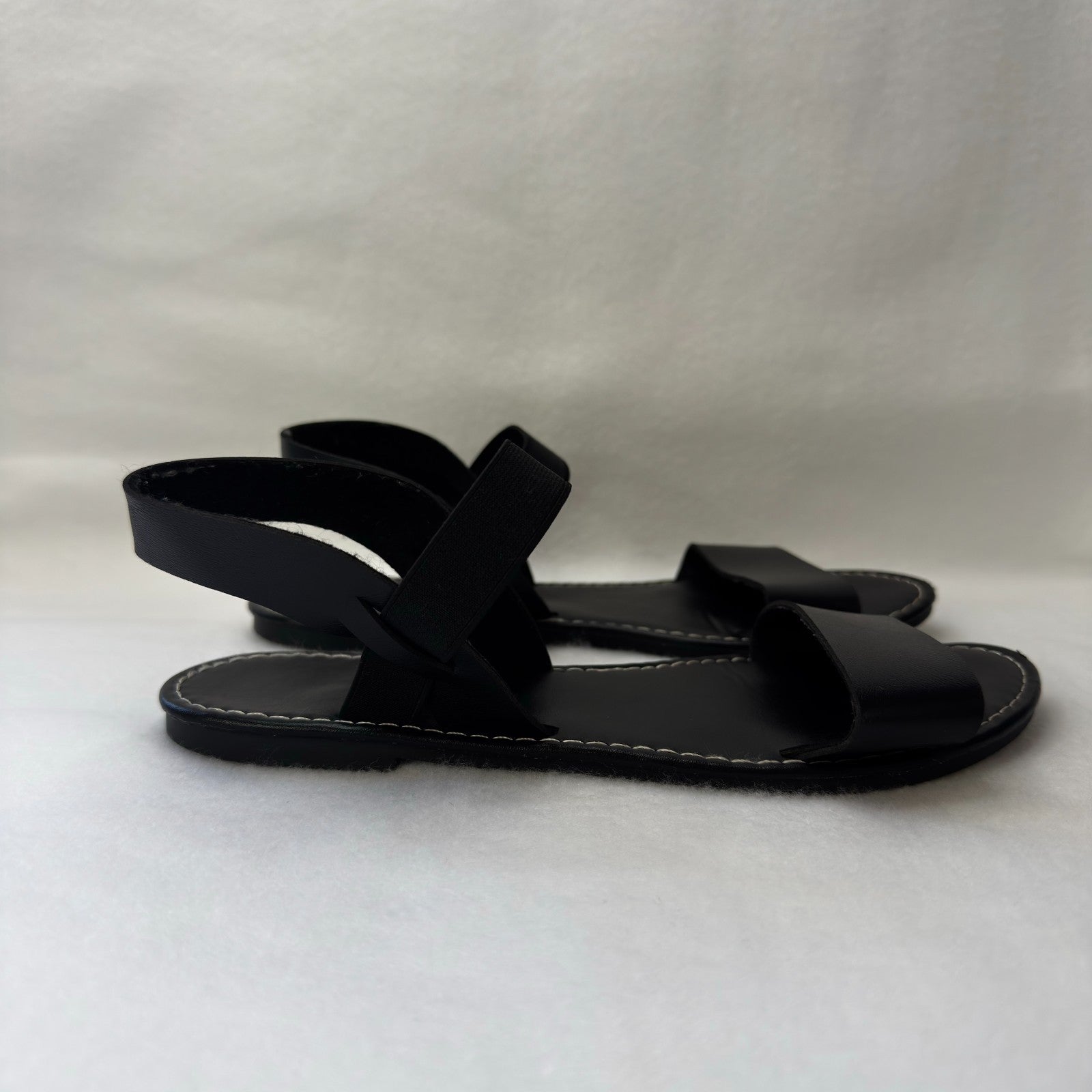 Womens Casual Flat Sandals for Summer, Suitable for beach Wear black Suze 7 US