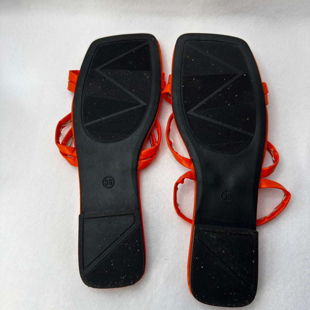Womens Sandals Orange Size 7.5 US