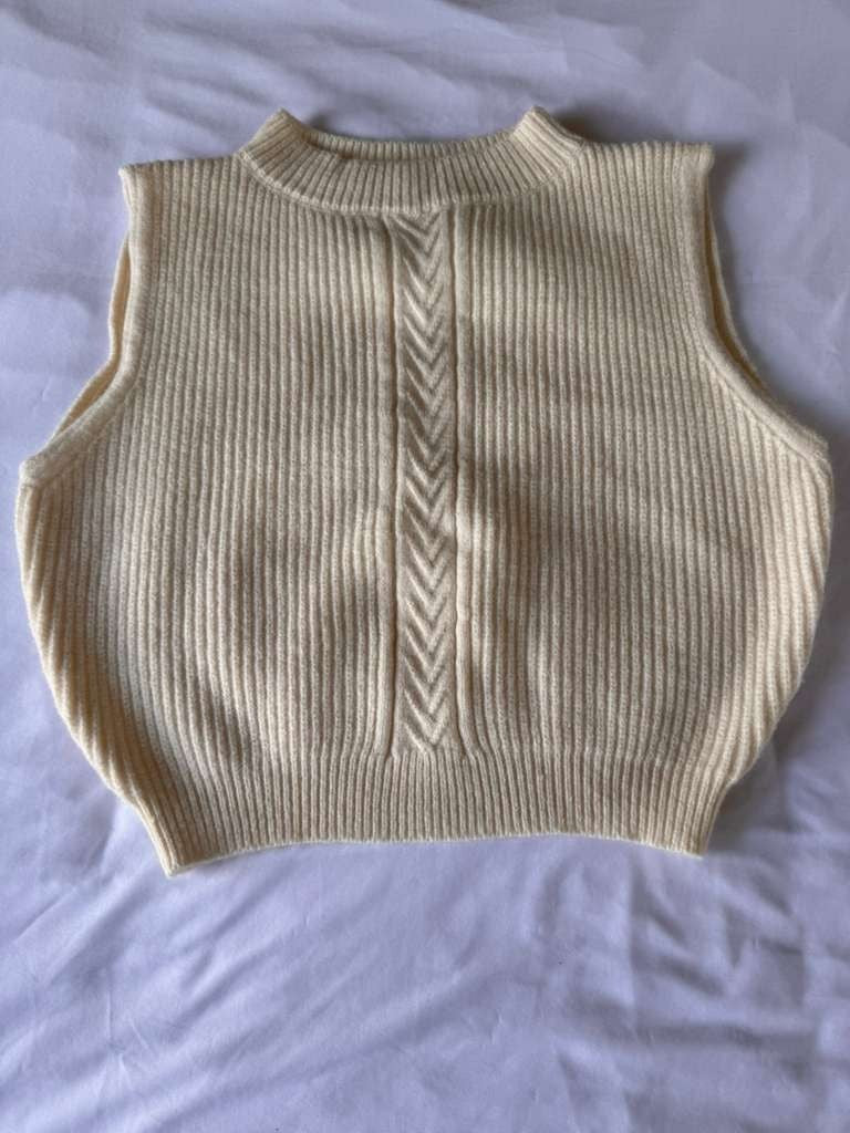 Winter Sleeveless Vest Paired with a Hight Waisted Slip Bodycon Skirt a Vintage