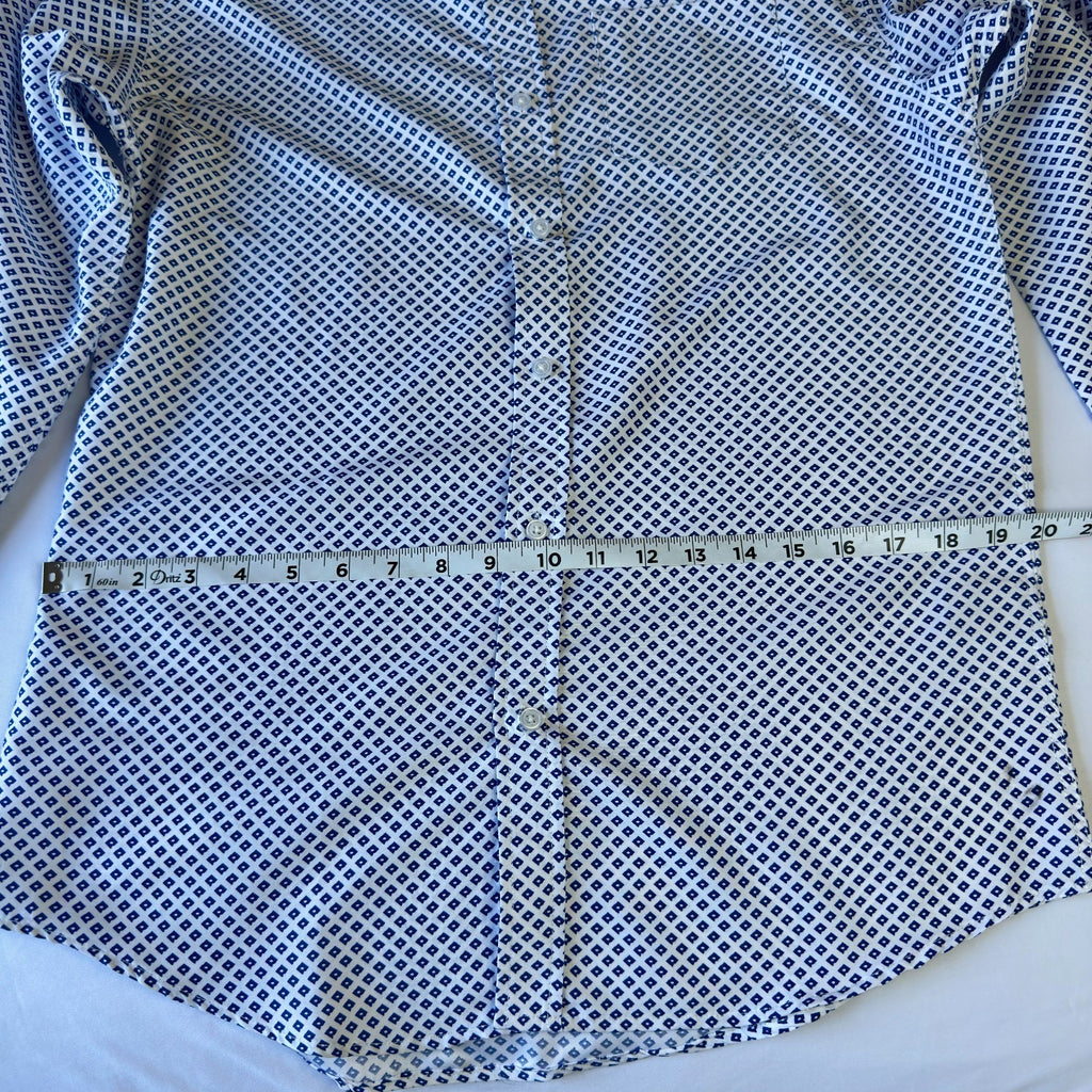 Mens Planet B Super Soft Collection Long Sleeve Button Up Shirt, Size M
