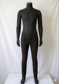George  Men's Black Stretch Premium 5 Pocket Straight Leg Pants Size 34