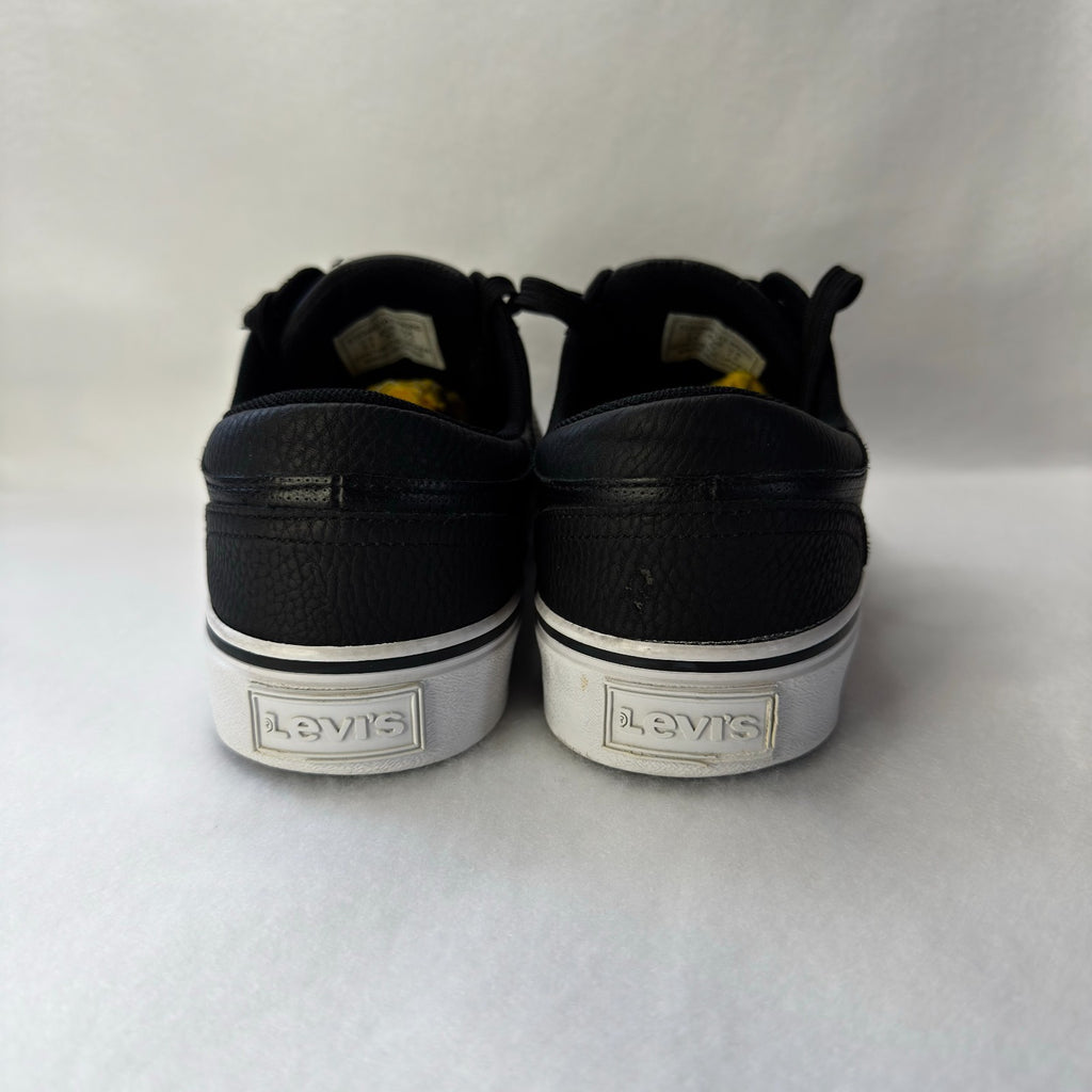 Levi's men's Ethan S WX Casual Fashion Sneaker Black Shoes Size 8.5 US