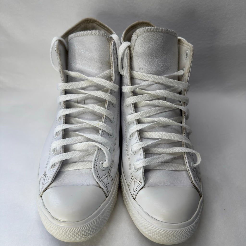 Converse Chuck Taylor All Star Leather Shoes White Size 7.5 US