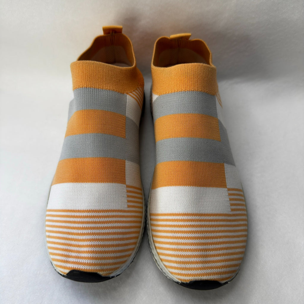 Color Mixed Knit Breathable Sneakers For Women Non Soft Casual Flats Slip On