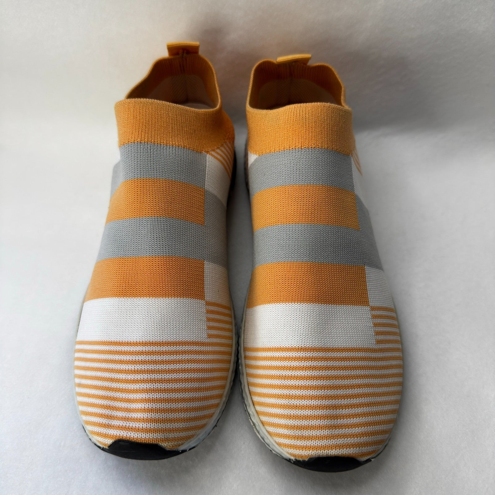 Color Mixed Knit Breathable Sneakers For Women Non Soft Casual Flats Slip On