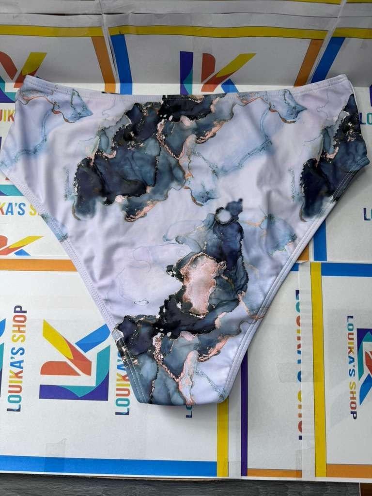 Women's Bikini Set Fashion Marbe Pettern Colorful Dgital Print