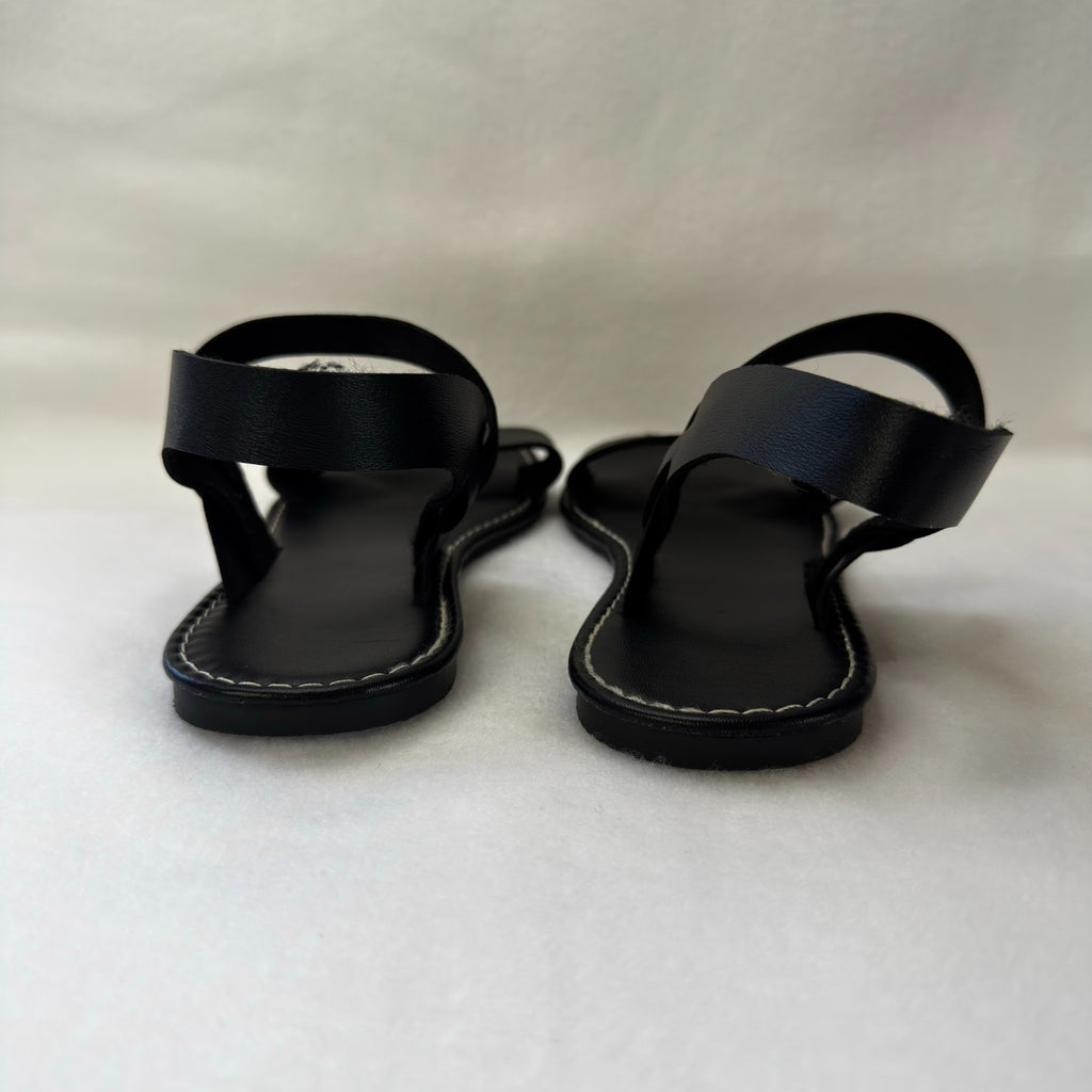 Womens Casual Flat Sandals for Summer, Suitable for beach Wear black Suze 7 US