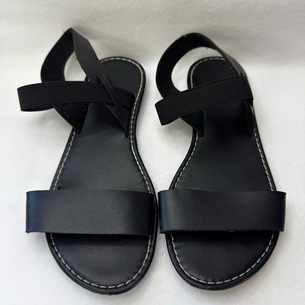 Womens Casual Flat Sandals for Summer, Suitable for beach Wear black Suze 7 US