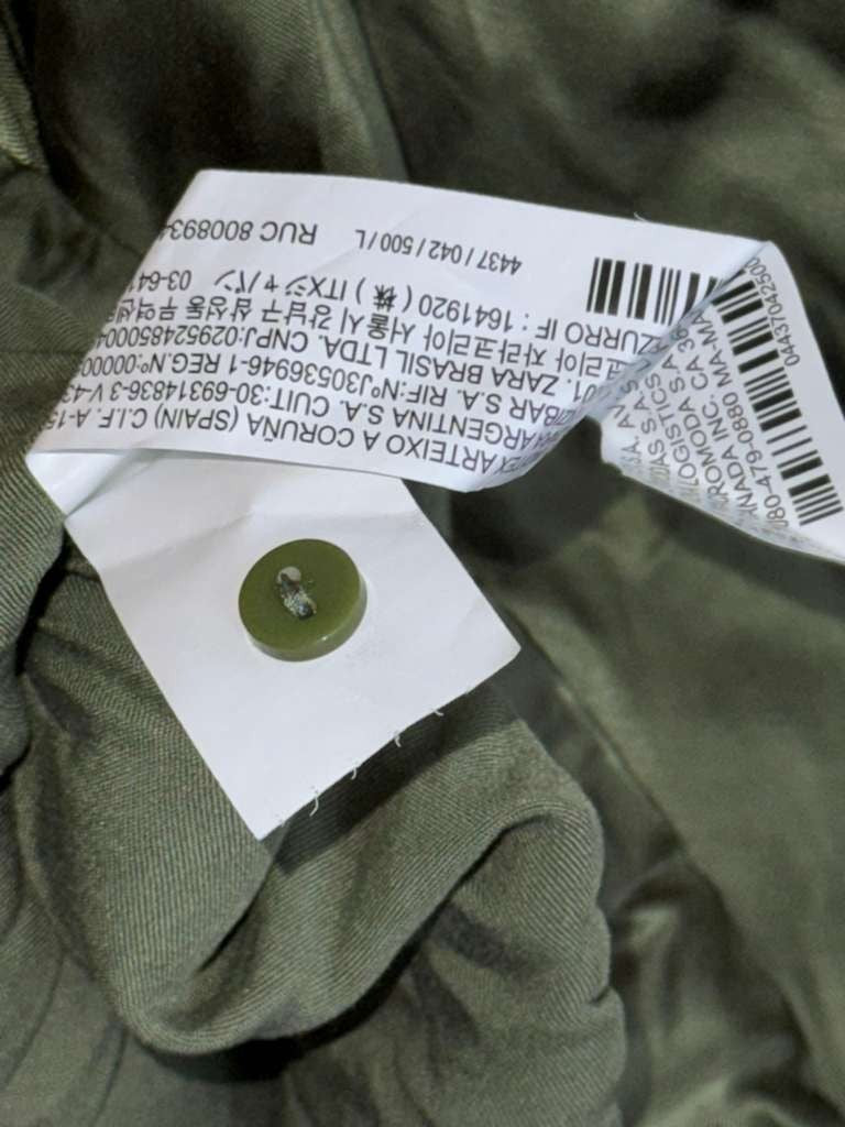 NWT Zara Satin Effect Green Long Sleeve Shirt and Pants Matching Set