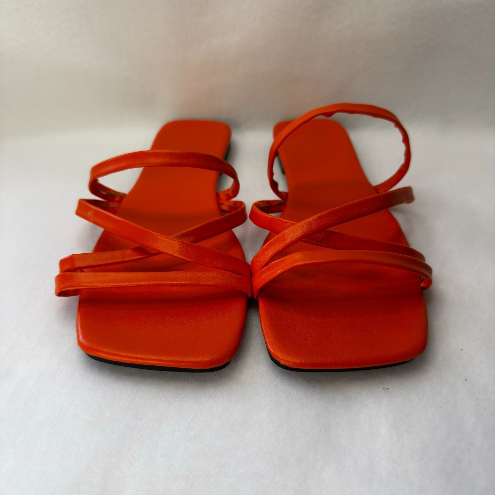 Womens Sandals Orange Size 7.5 US