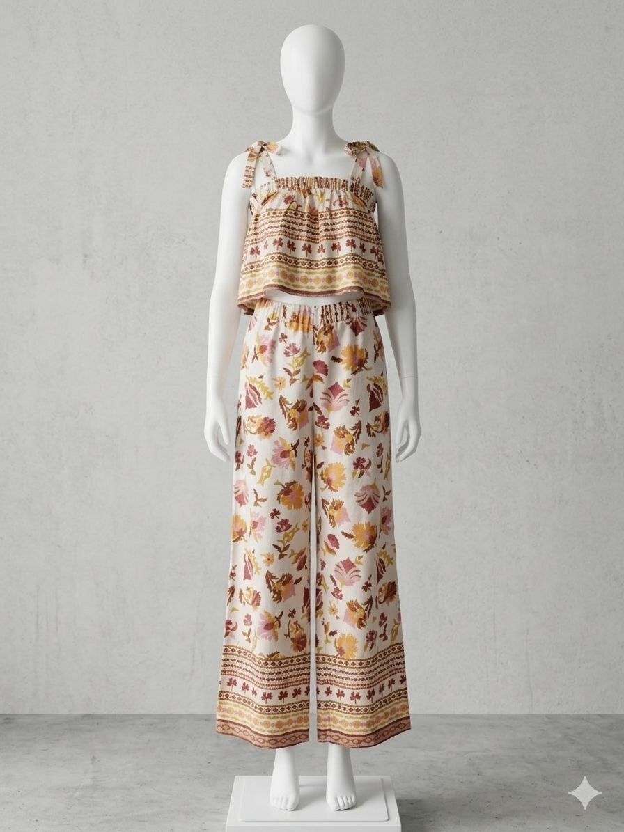 Good Luck Gem Multicolor Floral Jumpsuit Size Medium