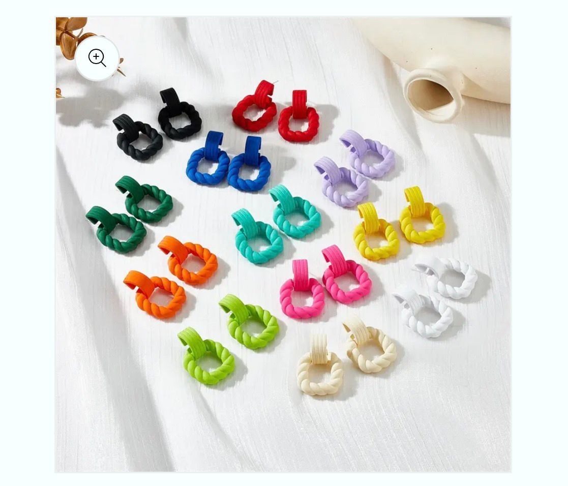 Square Earrings Acrylic Women's,girls About 30mm×41mm