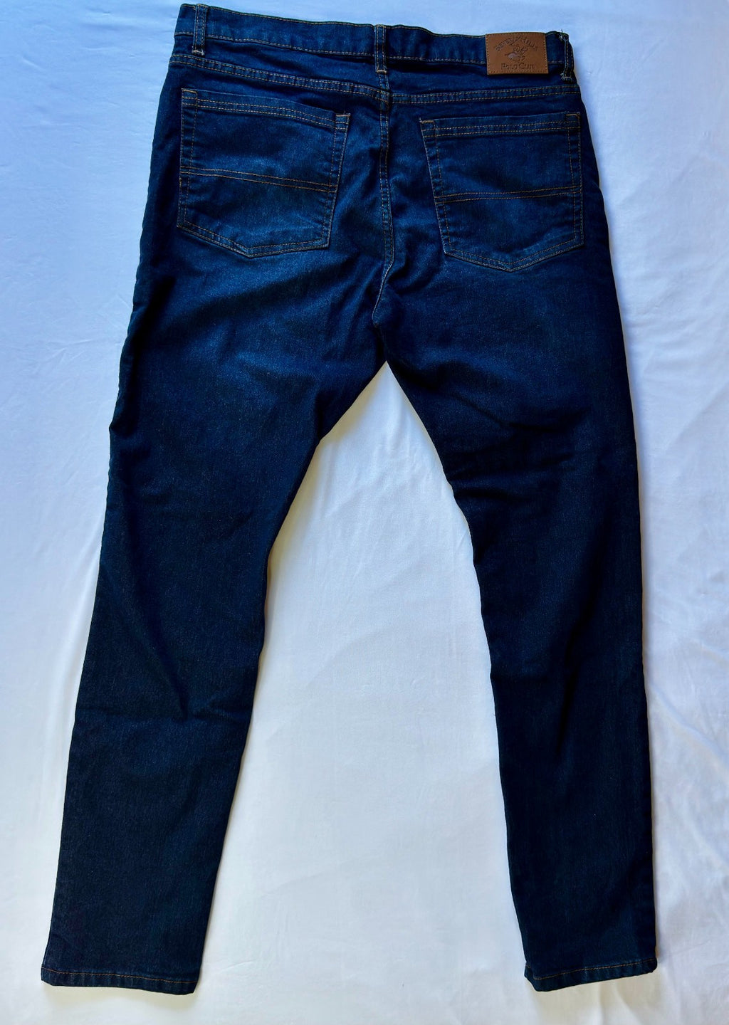 Beverly Hills Polo Club Jeans Mens 34x32 Blue Regular Fit Straight Leg Stretch