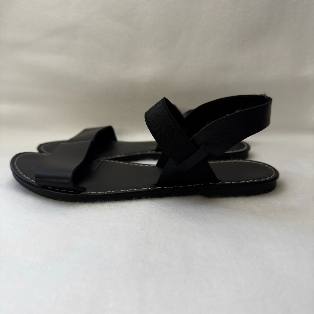Womens Casual Flat Sandals for Summer, Suitable for beach Wear black Suze 7 US
