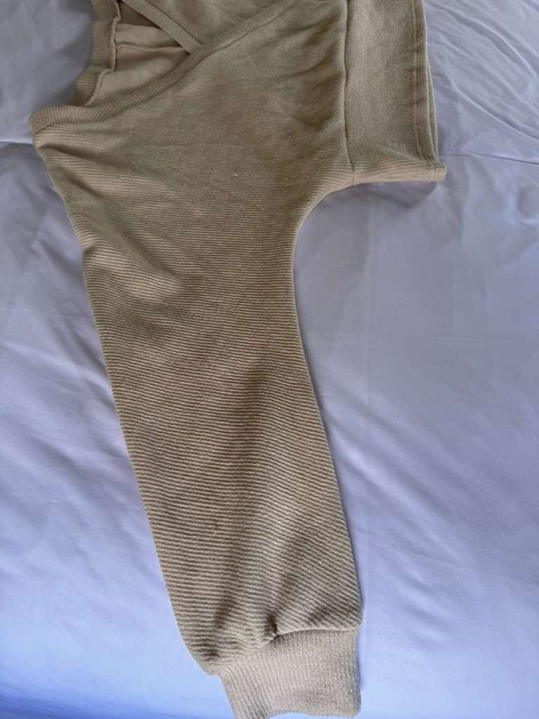 Womens Tan and Cream Jumper Size Large