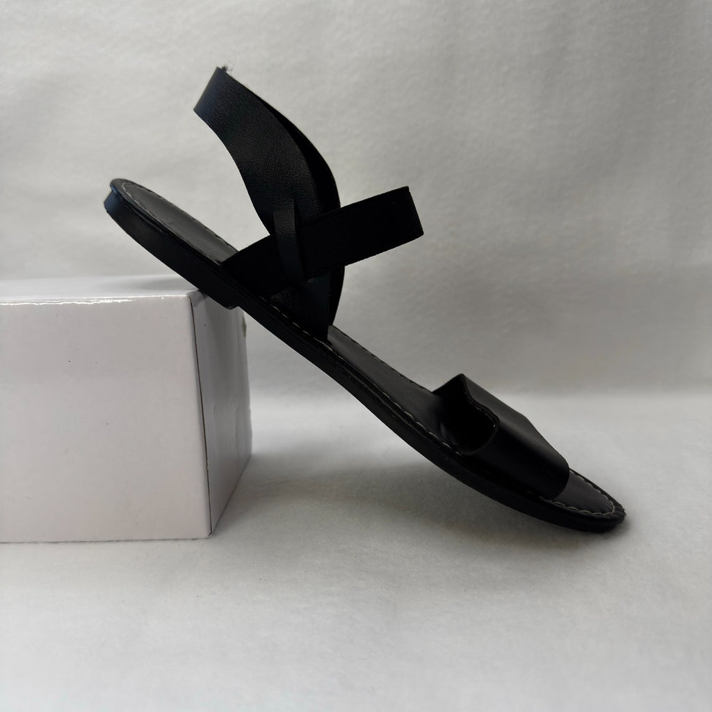 Womens Casual Flat Sandals for Summer, Suitable for beach Wear black Suze 7 US