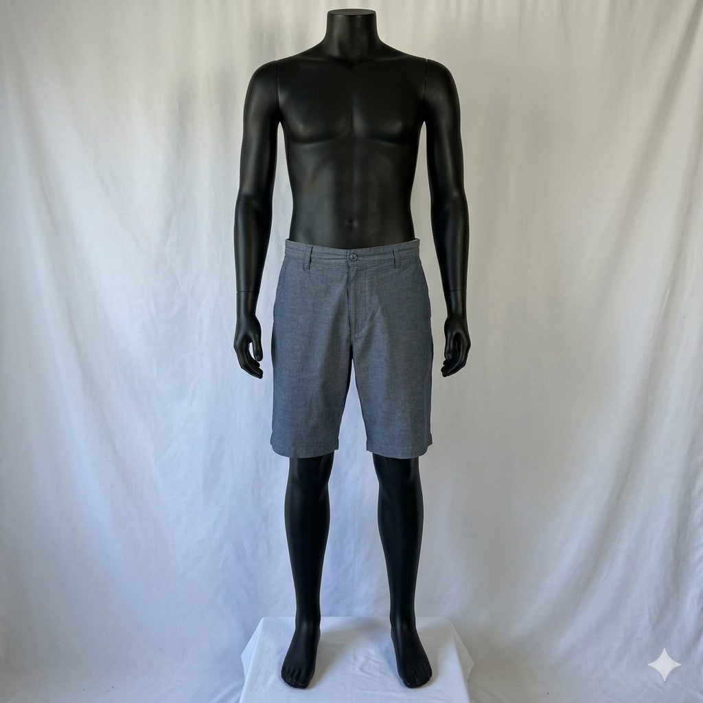 Dockers Shorts Men's Size 32 Gray Chino, 99% Cotton