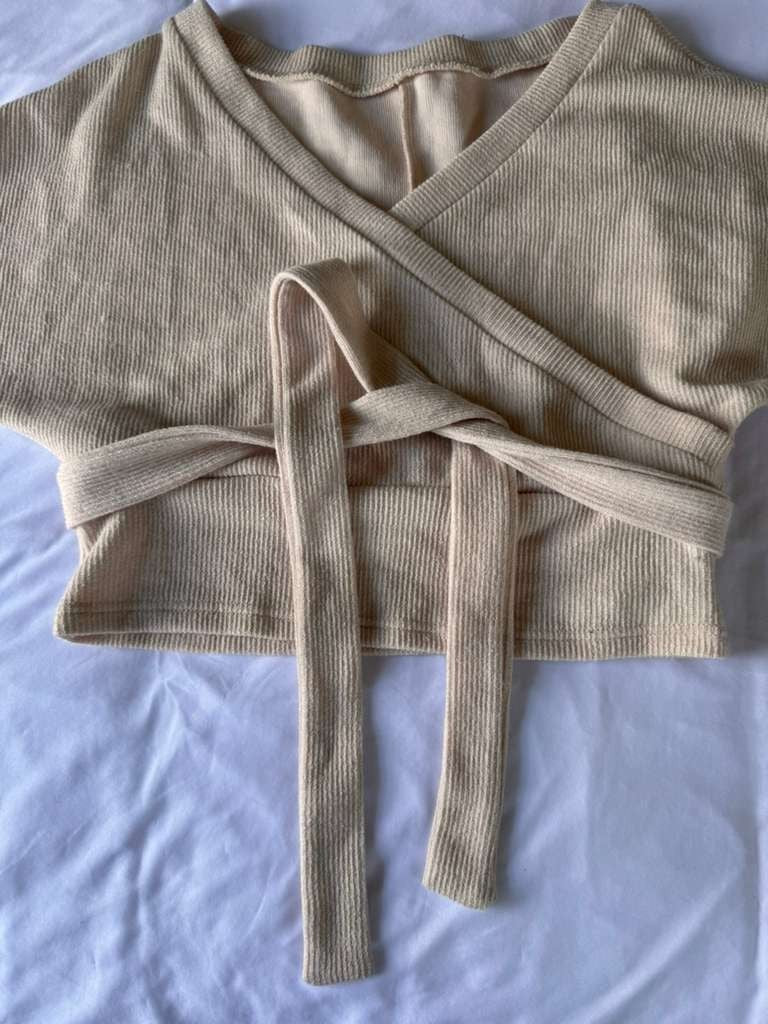 Womens Tan and Cream Jumper Size Large