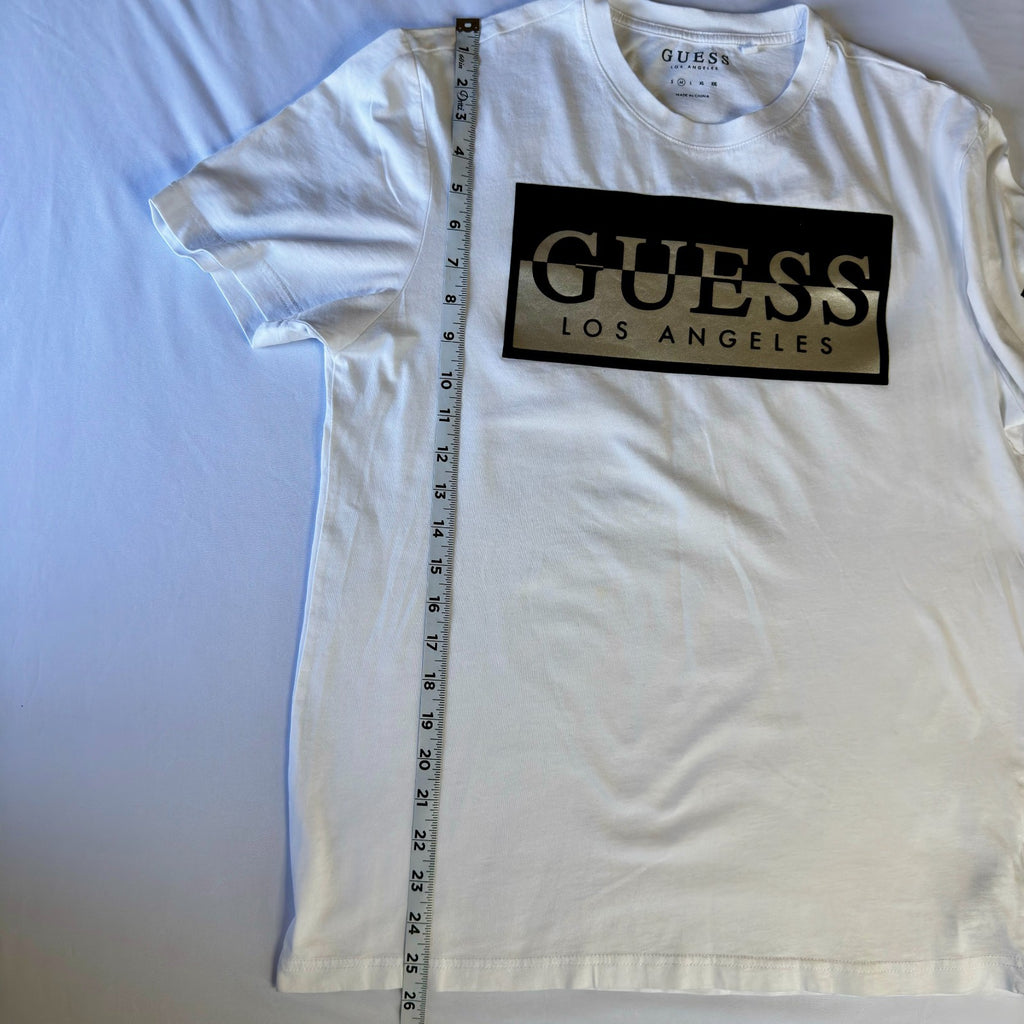 Guesse Los Angeles men's Crew Neck Logo T-Shirt, Size M