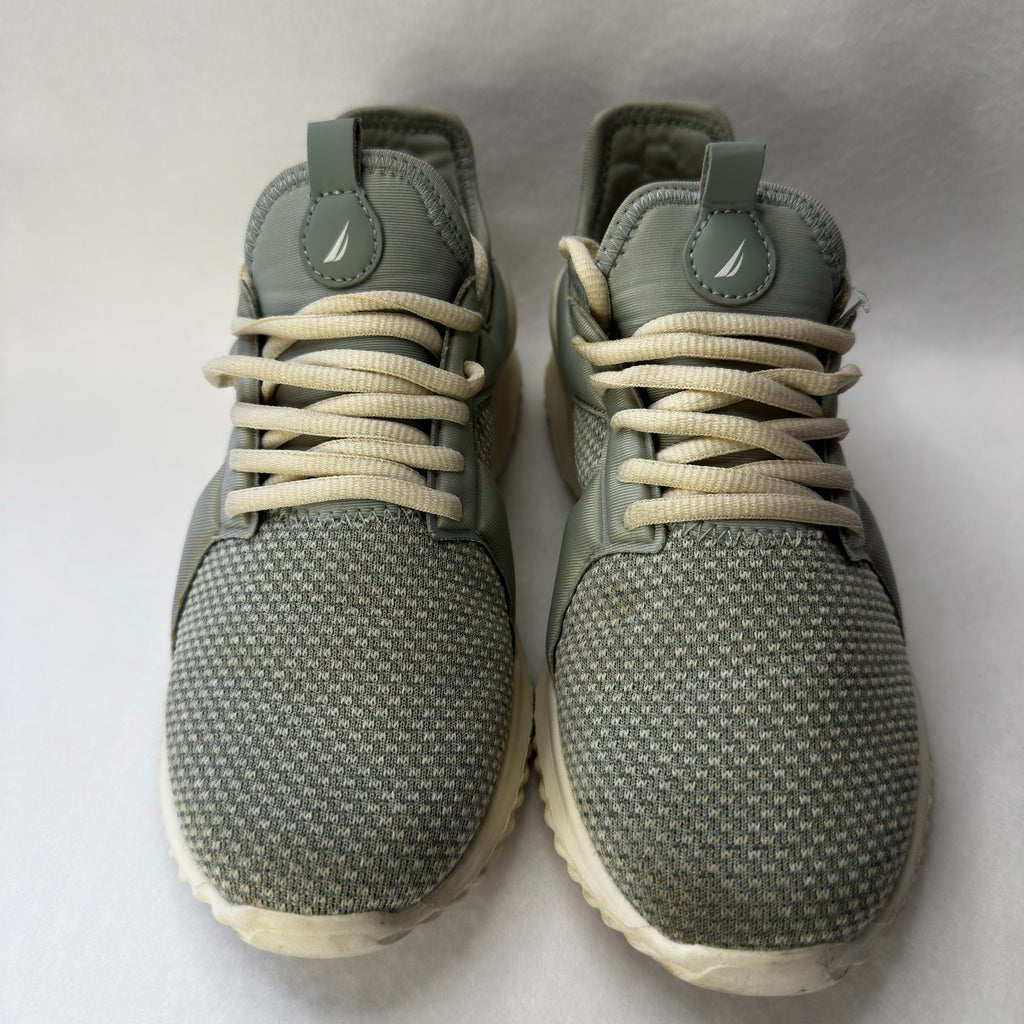 Nautica Gray Fashion Sneakers Lace Up Shoes Casual Lightweight Womens Size 8