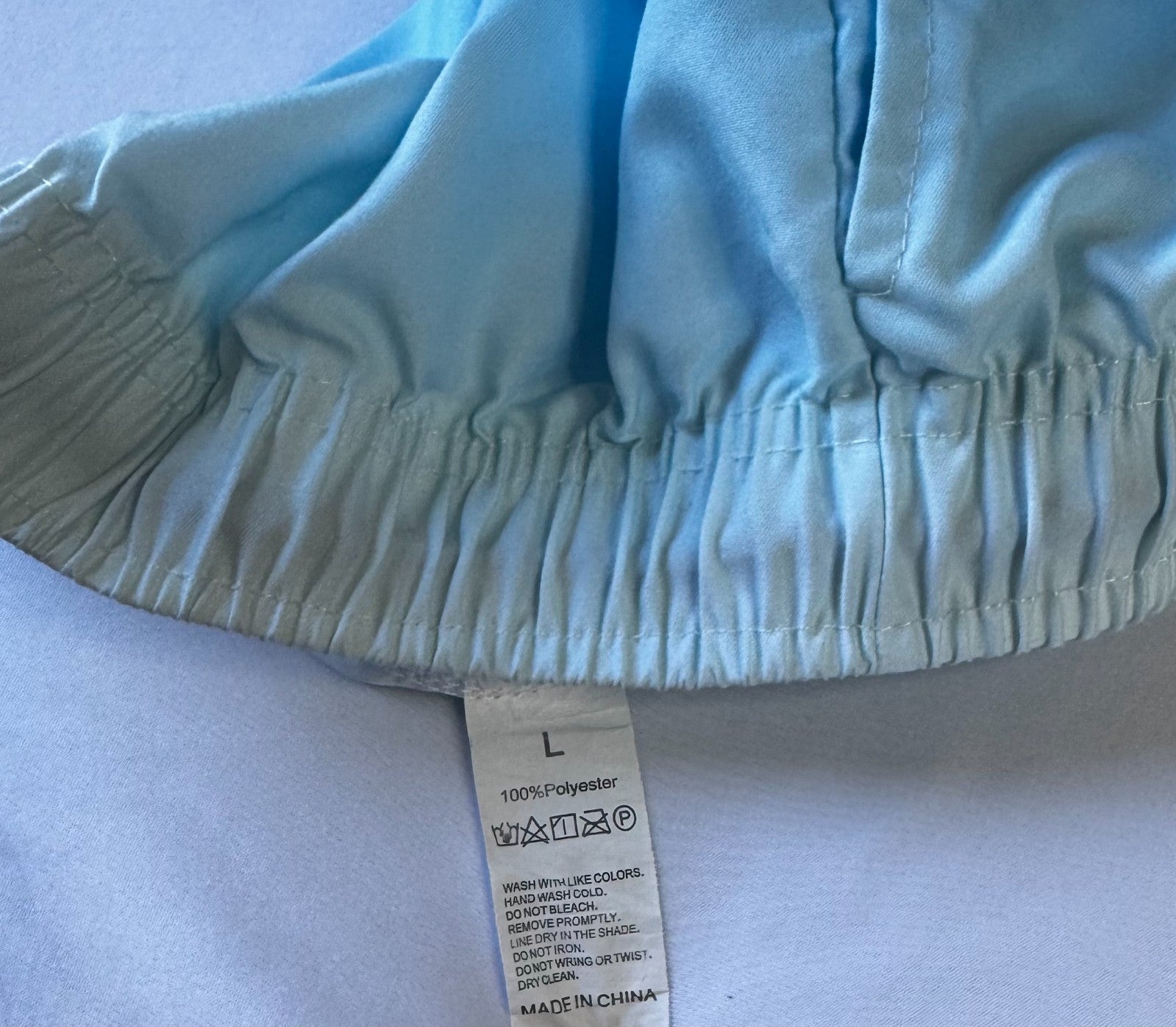 Men's Loose Beach Shorts Activewear, Drawstring Quick Dry Ombre Shorts, Size L