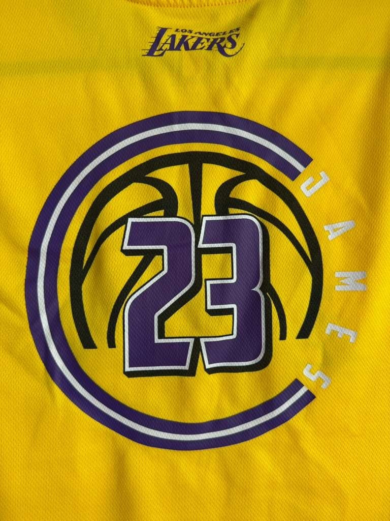 Los Angeles Lakers Jersey Mens M Yellow Ultra Game Lebron NBA Basketball