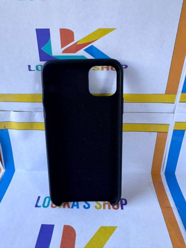 Apple Silicone Case for iPhone 11 - BLACK-WHITE-ORANGE-GREEN NEON