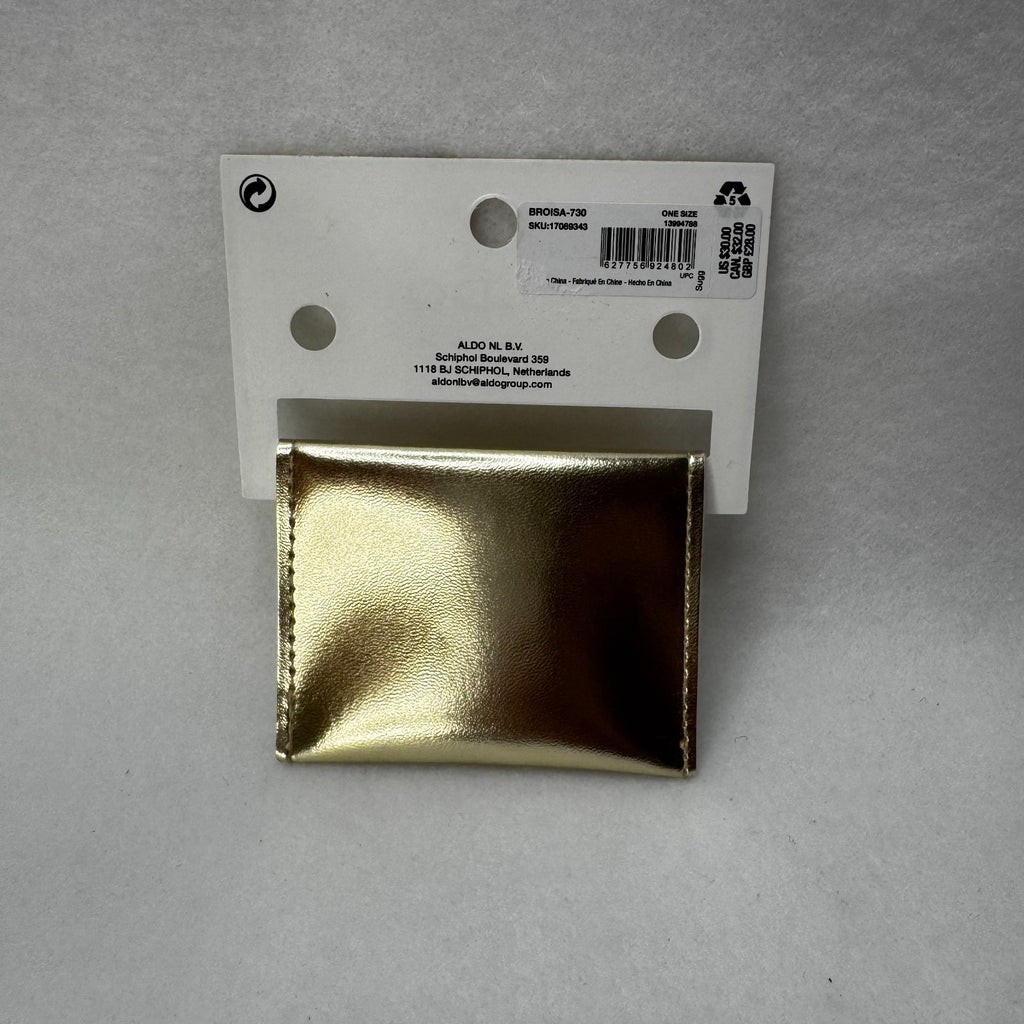 Aldo Gold Plated Jewelry Pouch with Snap Button for Necklaces Bracelet Rings