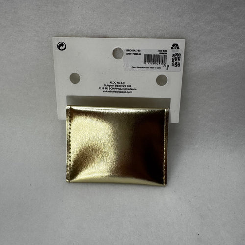 Aldo Gold Plated Jewelry Pouch with Snap Button for Necklaces Bracelet Rings